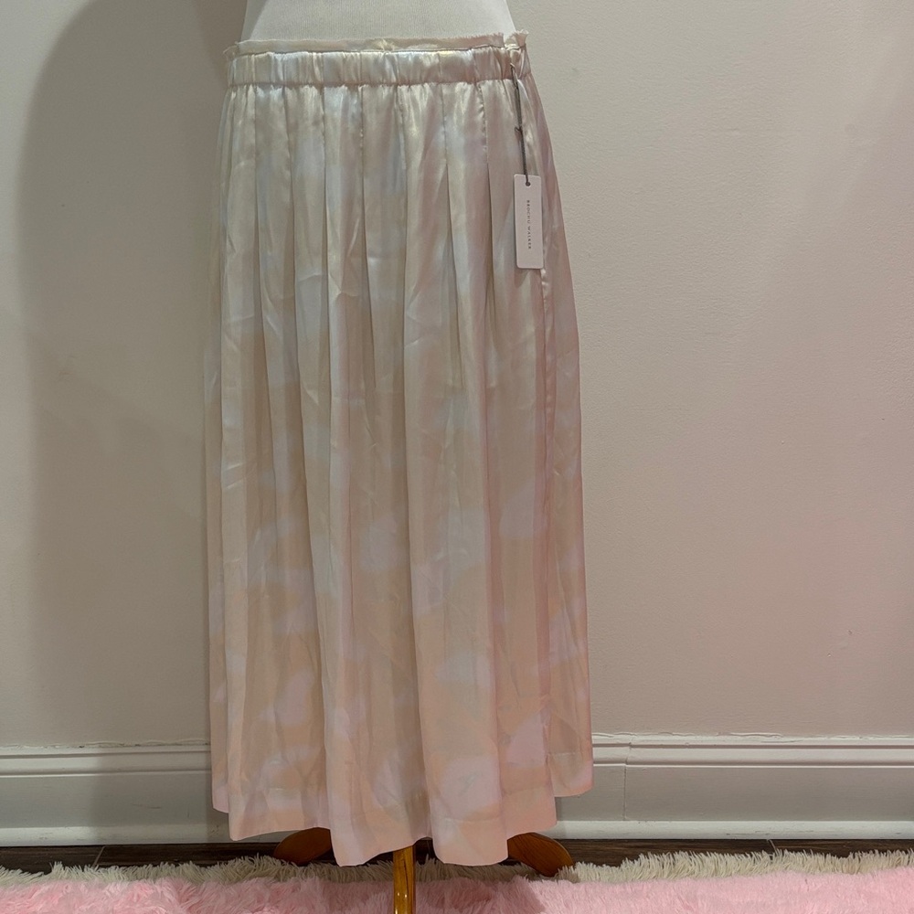 Brochu Walker Cream Midi Skirt